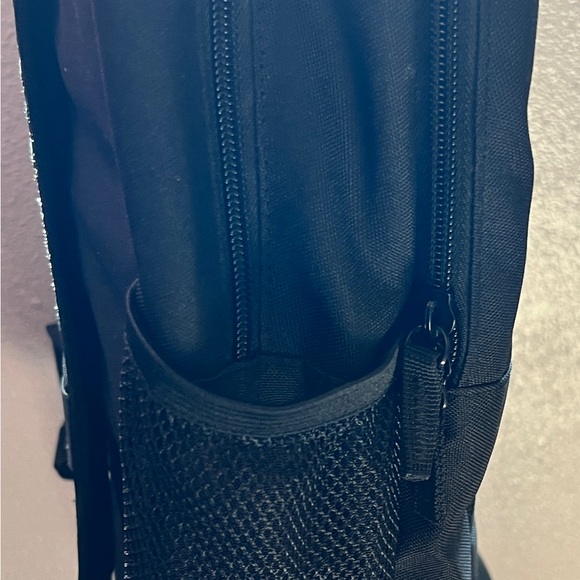 Jordan Backpack in Black with Pink Logo - Picture 3 of 14